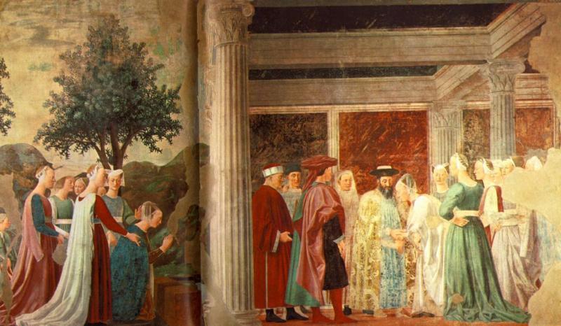 Piero della Francesca Adoration of the Holy Wood and the Meeting of Solomon and Queen of Sheba